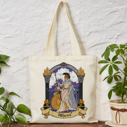 Purplehecate The Wise Athena Tote Bag
