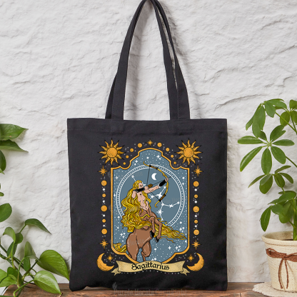 Purplehecate Sagittarius Zodiac Tote Bag