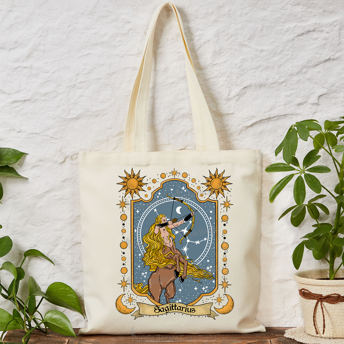 Purplehecate Sagittarius Zodiac Tote Bag