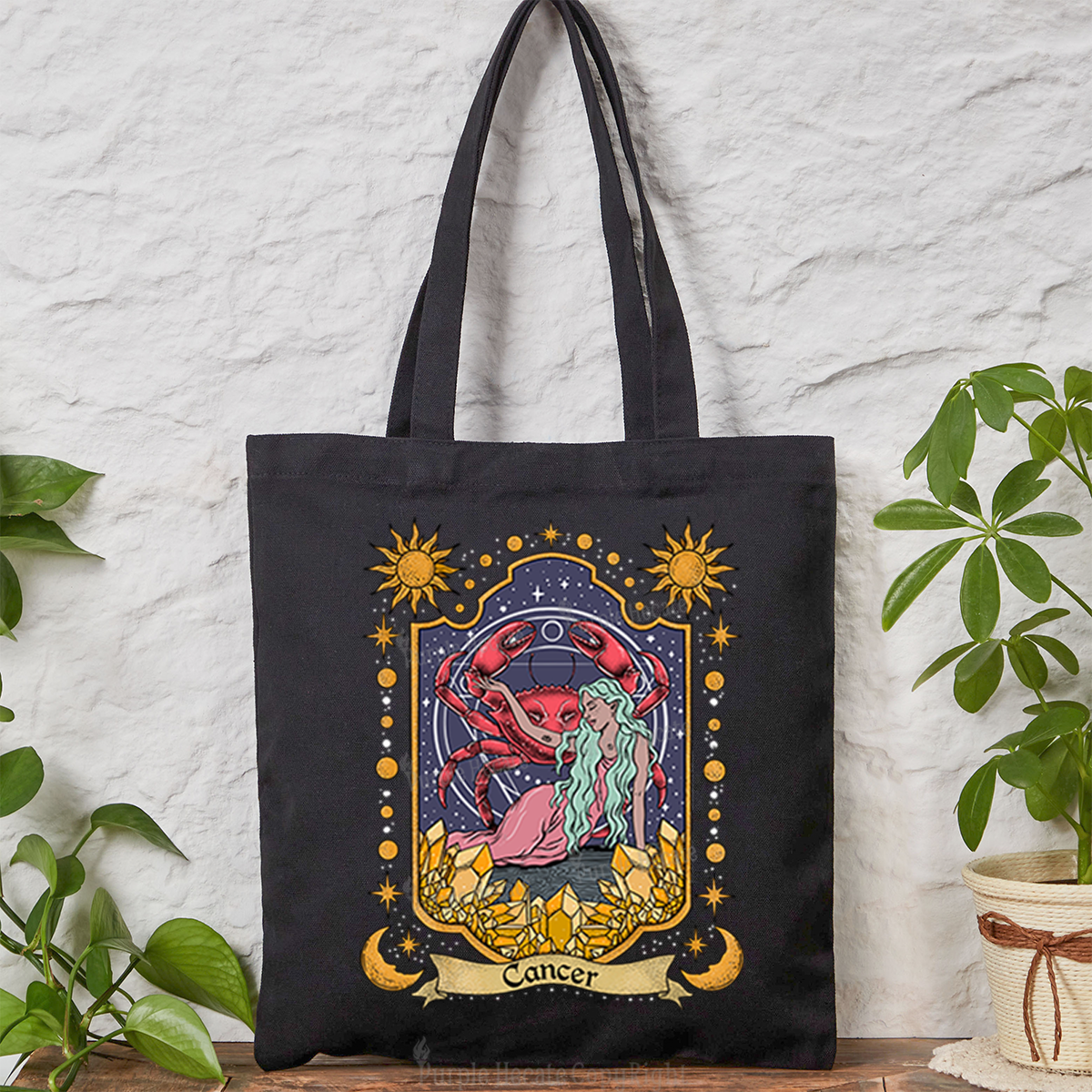 Purplehecate Cancer Zodiac Tote Bag