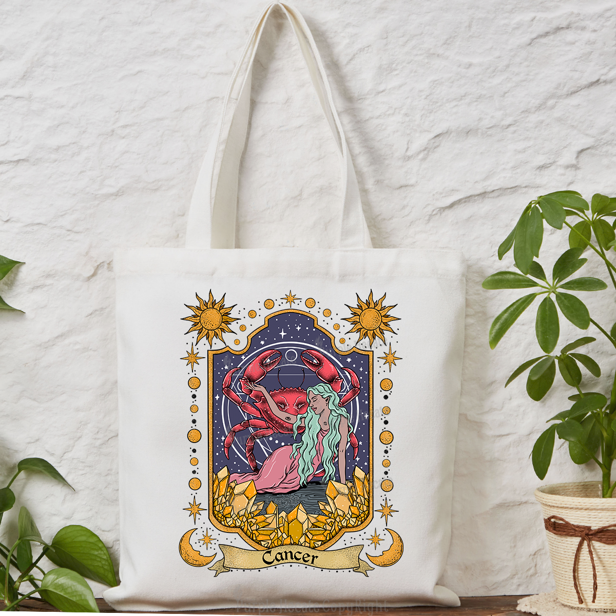 Purplehecate Cancer Zodiac Tote Bag