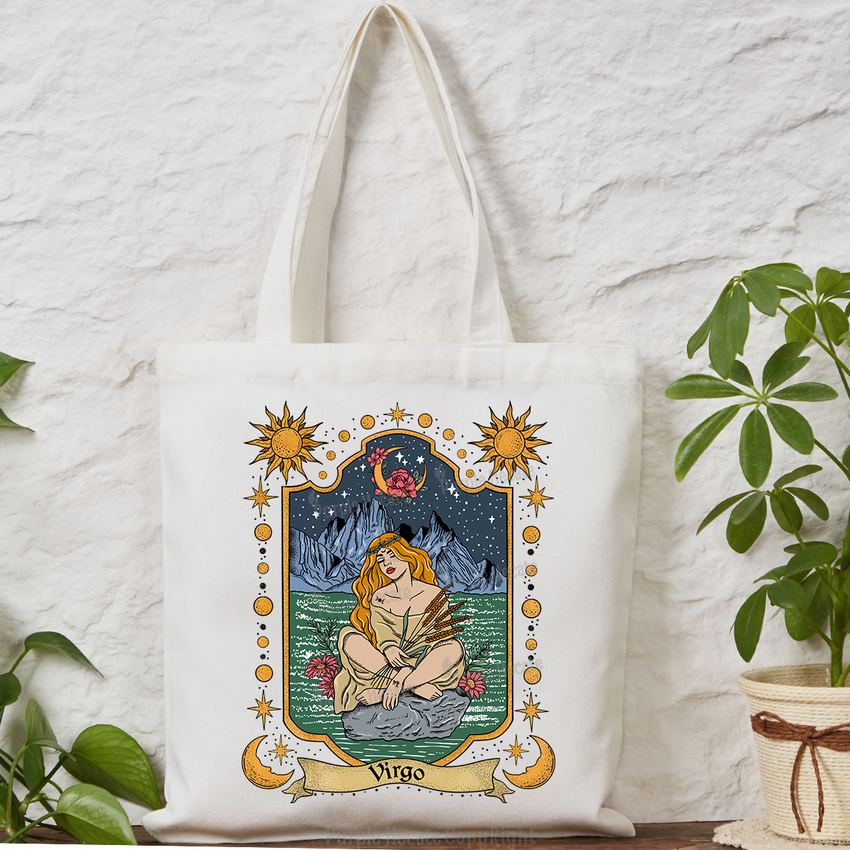 Purplehecate Virgo Zodiac Tote Bag
