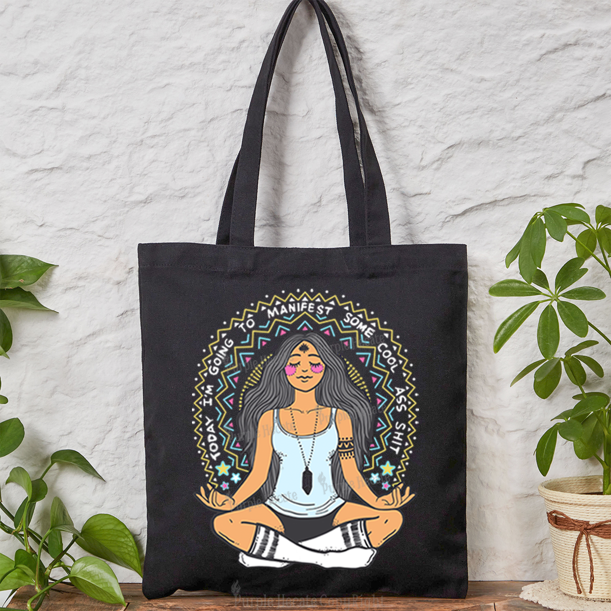 Purplehecate Today I'm Going To Manifest Some Cool Ass Shit Tote Bag