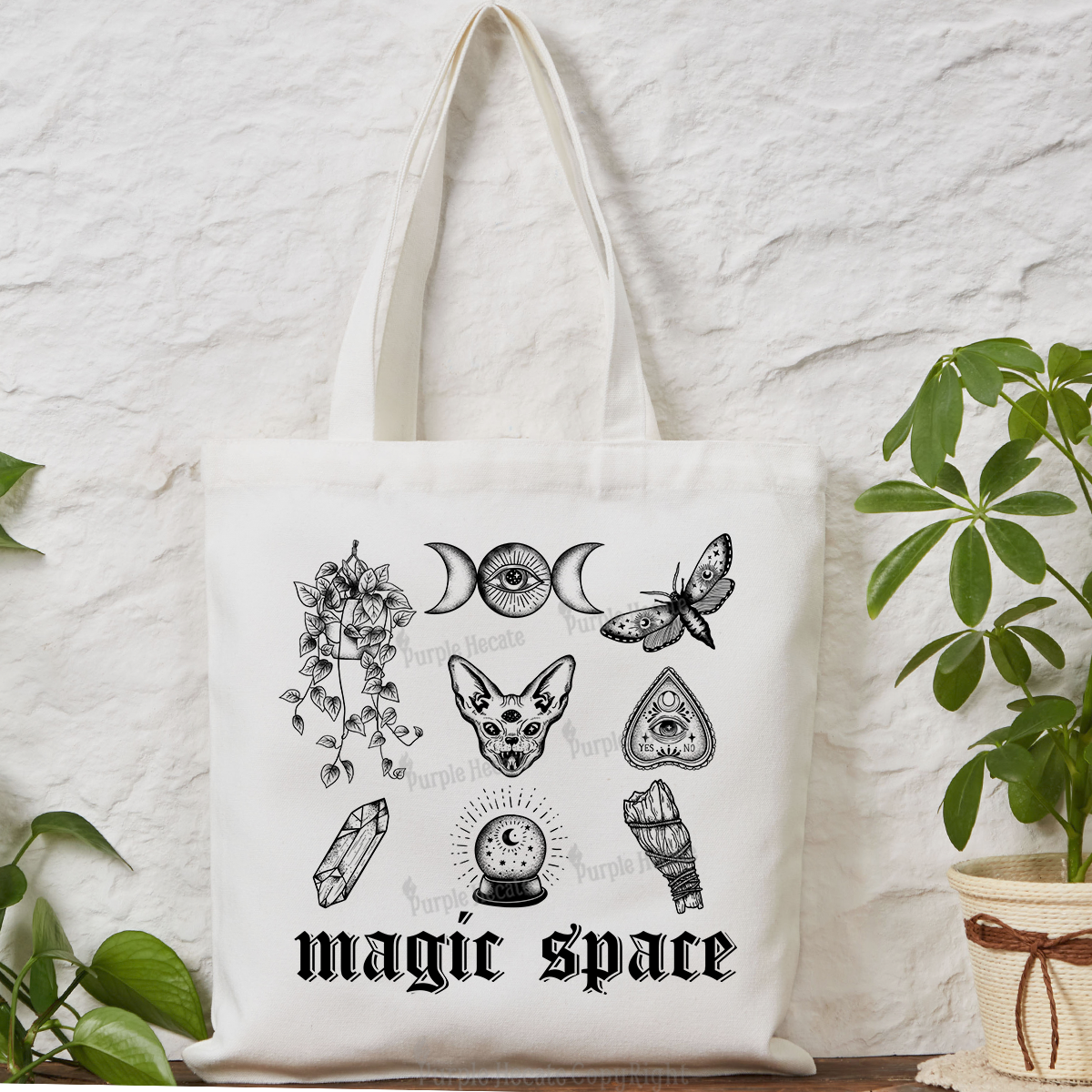 Purplehecate Magic Space Tote Bag