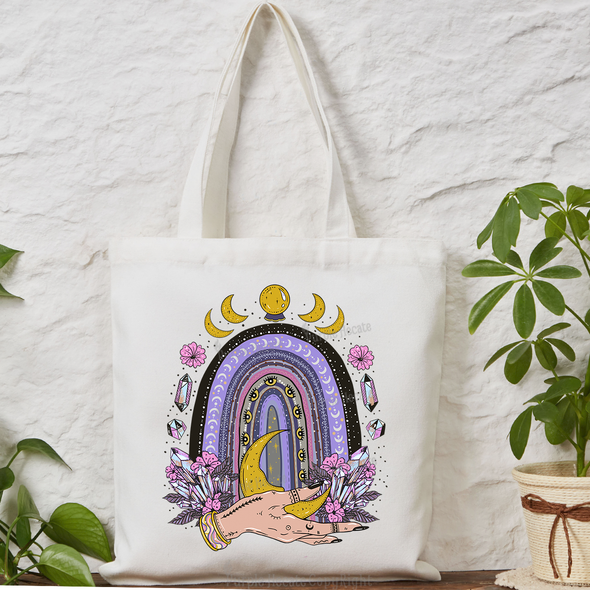 Purplehecate Magic Rainbow Tote Bag