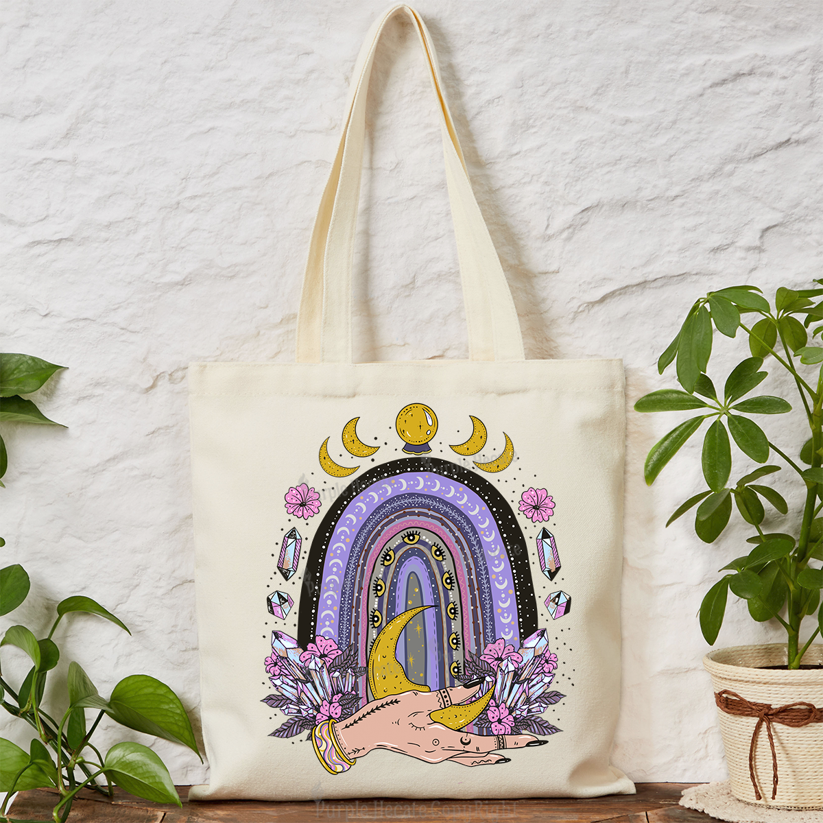 Purplehecate Magic Rainbow Tote Bag