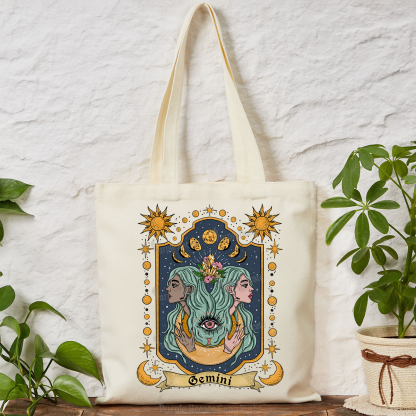 Purplehecate Gemini Zodiac Tote Bag