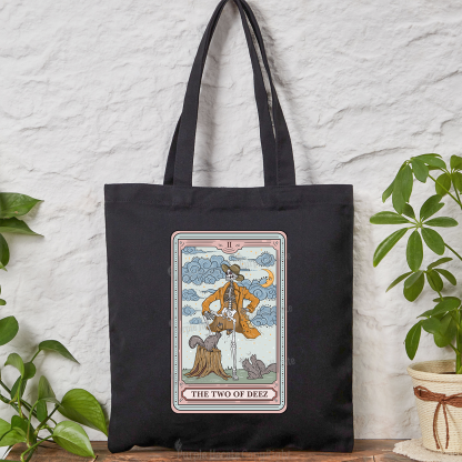 Purplehecate The Two Of Deez Tarot Tote Bag