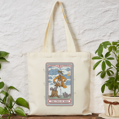 Purplehecate The Two Of Deez Tarot Tote Bag