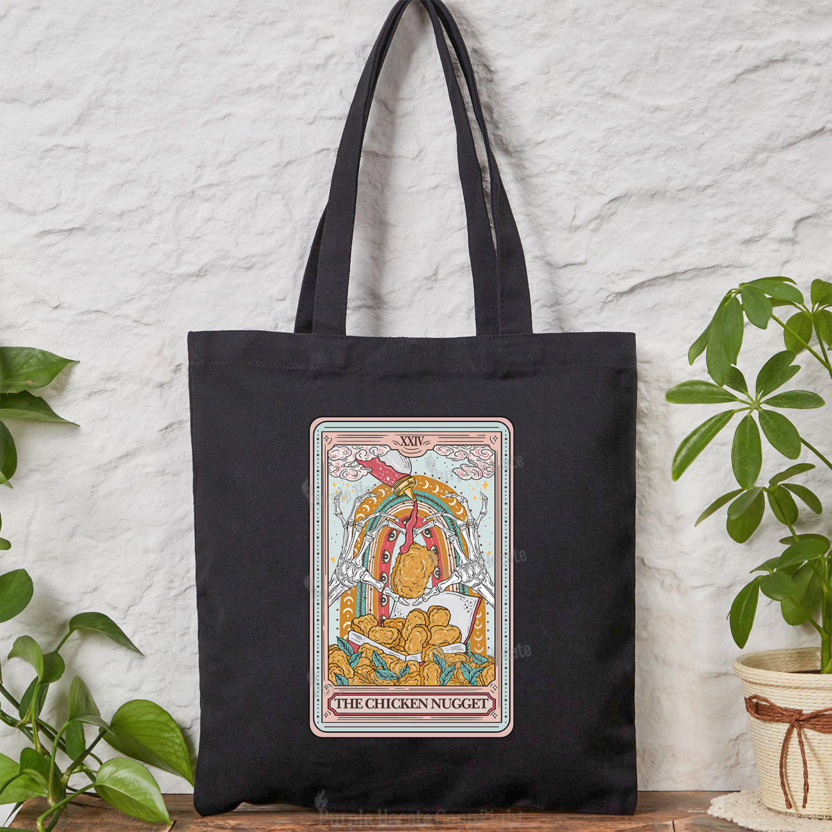 Purplehecate The Chicken Nugget Tarot Tote Bag