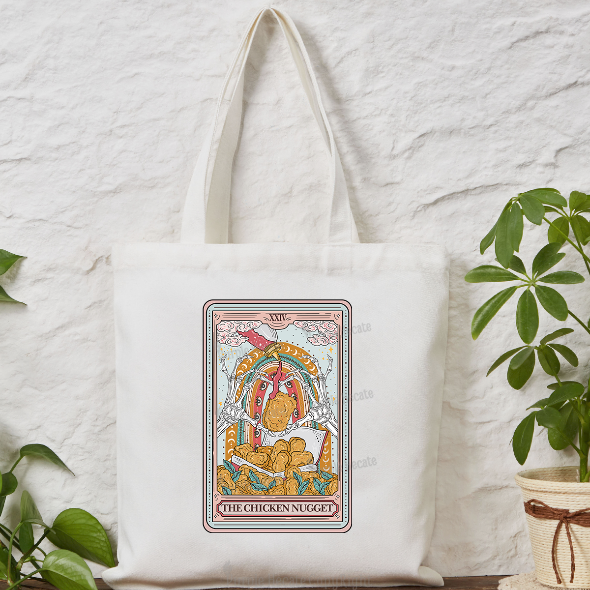 Purplehecate The Chicken Nugget Tarot Tote Bag