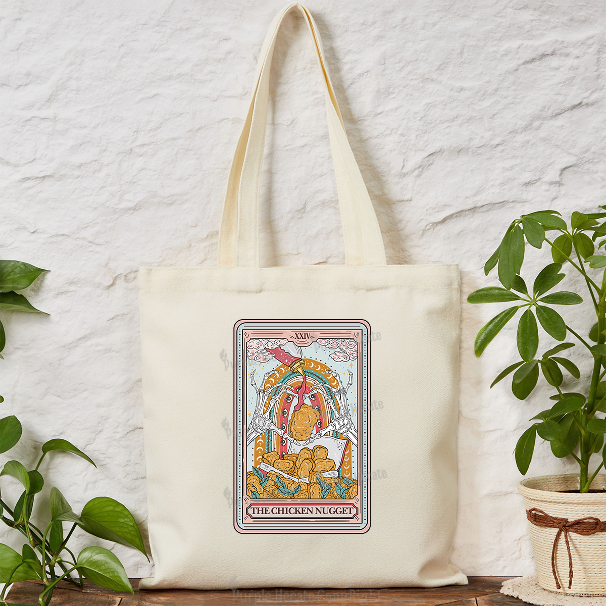 Purplehecate The Chicken Nugget Tarot Tote Bag