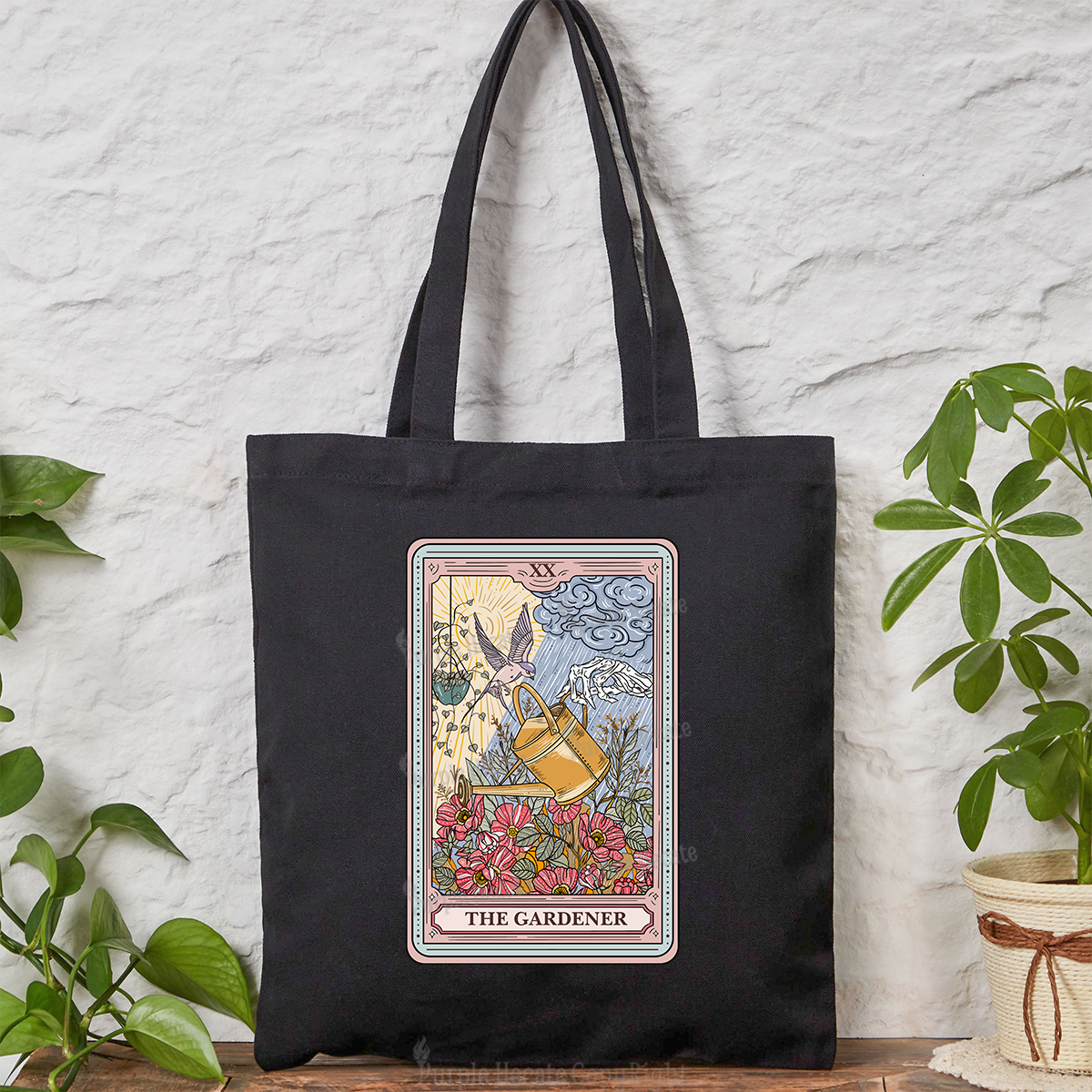 Purplehecate The Gardener Tarot Tote Bag