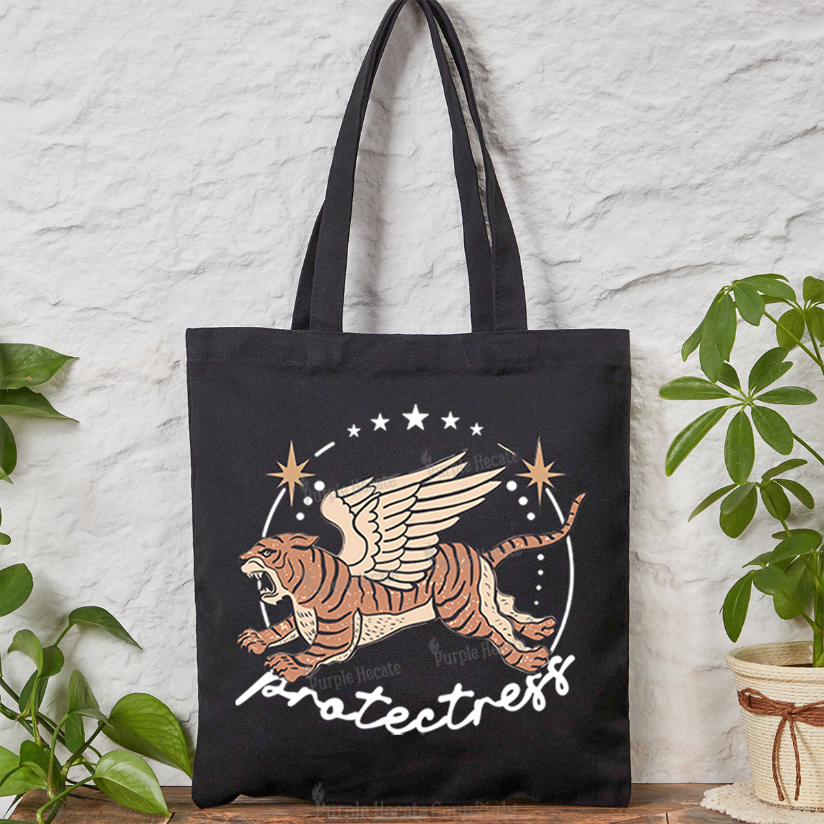 Purplehecate Protectress Tote Bag