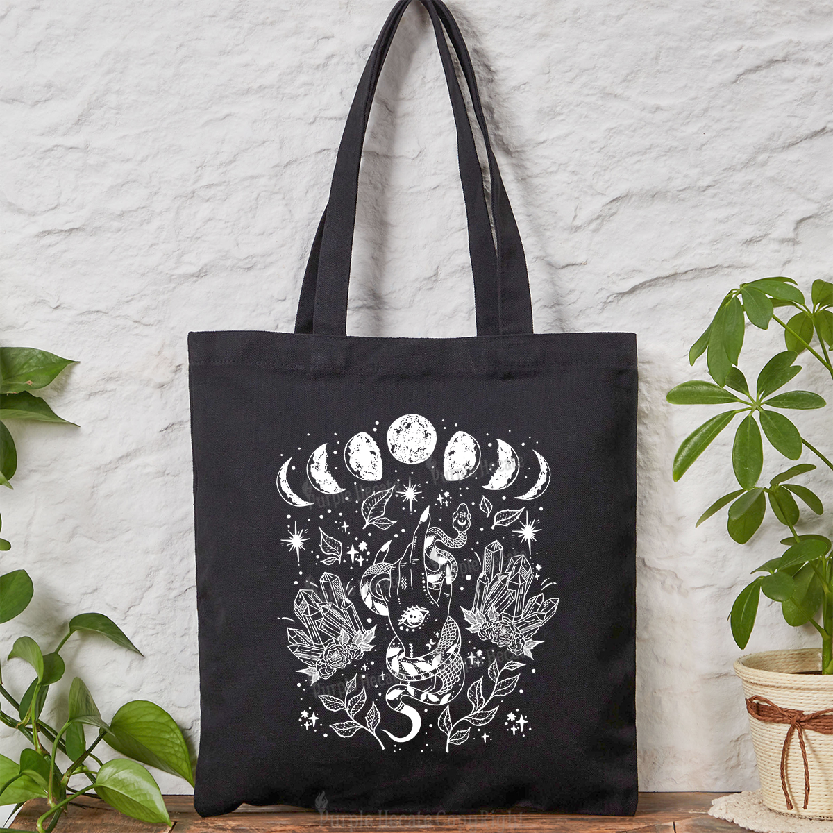 Purplehecate Reach For The Moon Tote Bag
