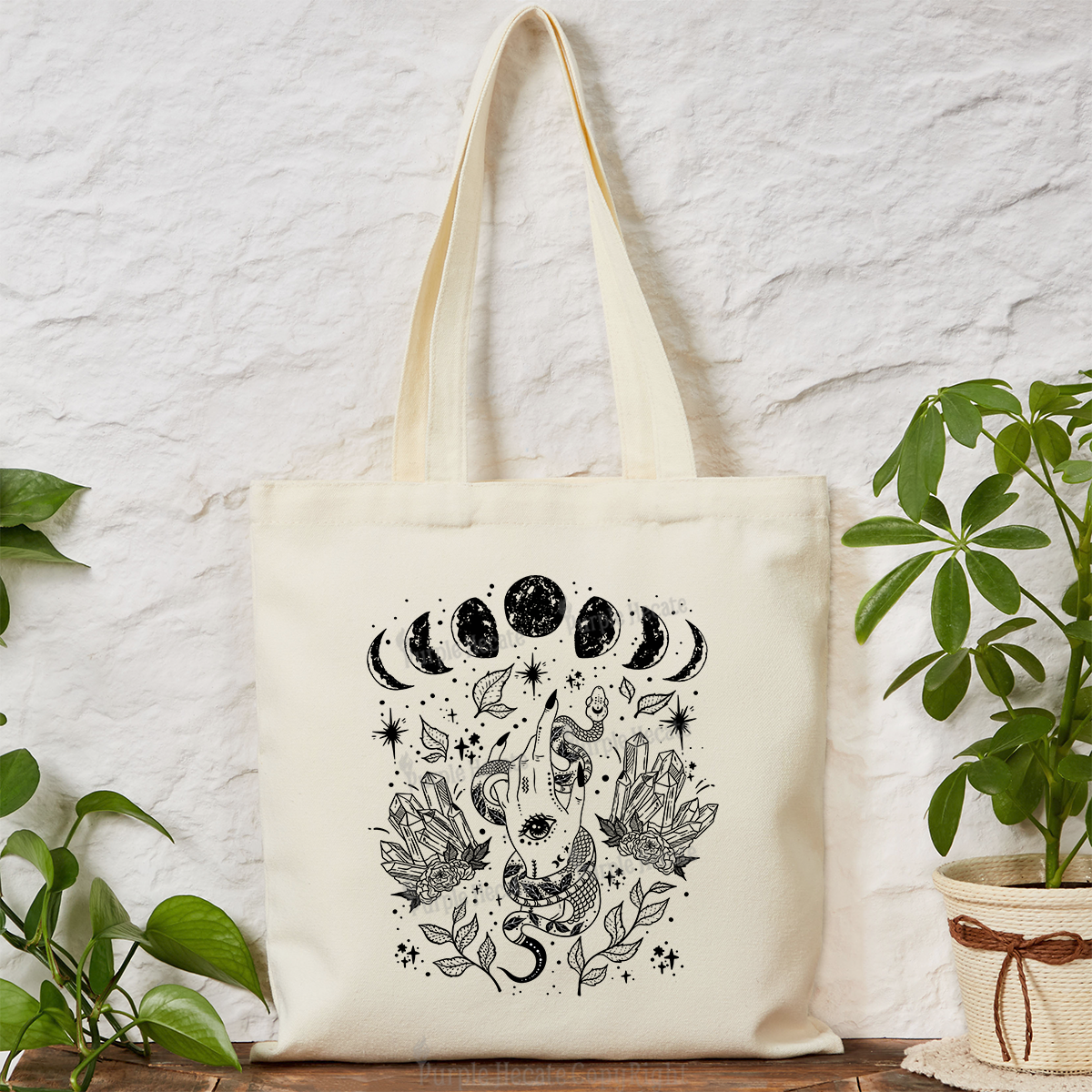 Purplehecate Reach For The Moon Tote Bag