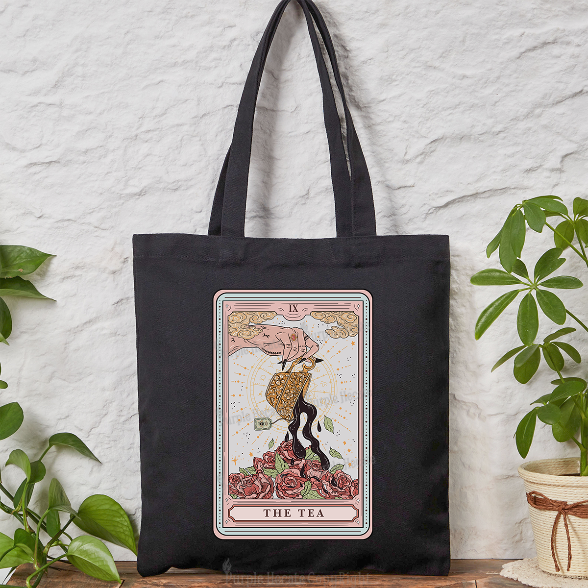 Purplehecate The Tea Tarot Tote Bag