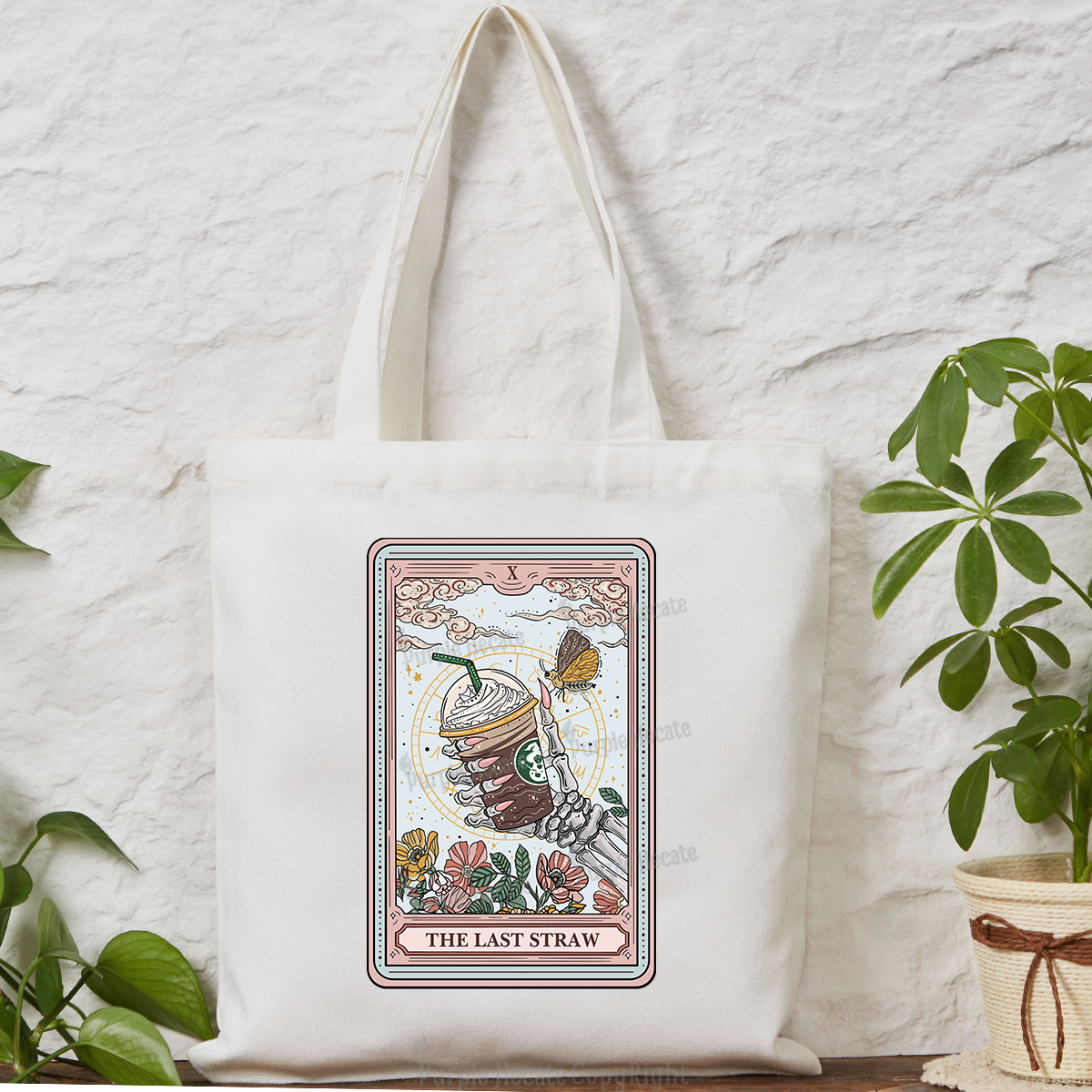 Purplehecate The Last Straw Tarot Tote Bag