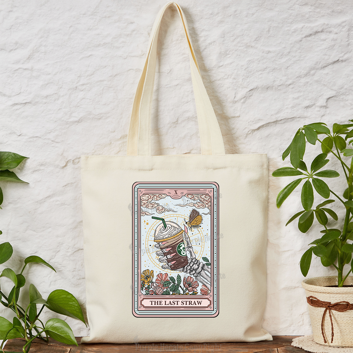 Purplehecate The Last Straw Tarot Tote Bag