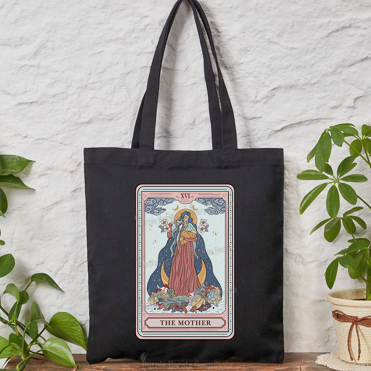 Purplehecate The Mother Tarot Tote Bag