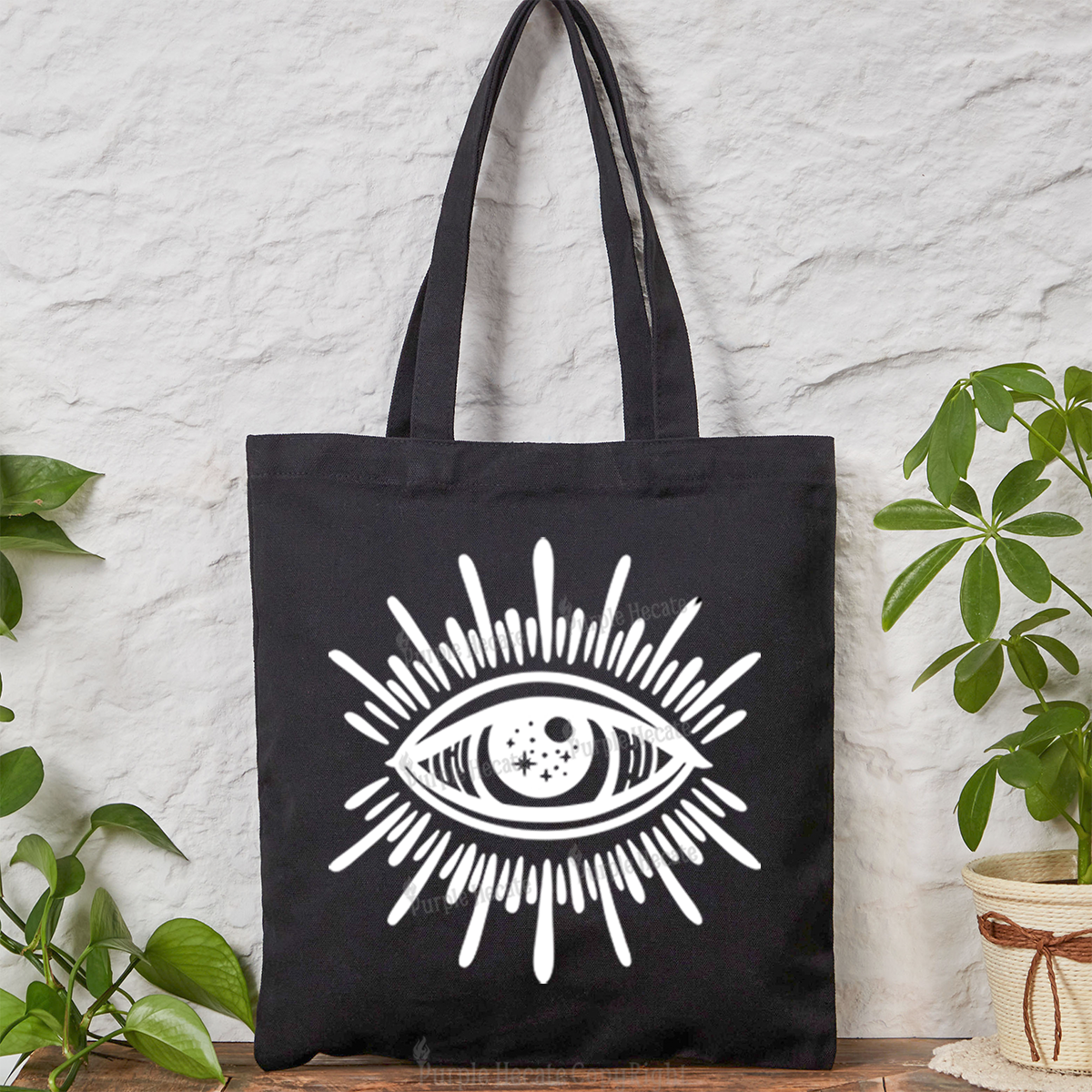Purplehecate Evil Eye Tote Bag