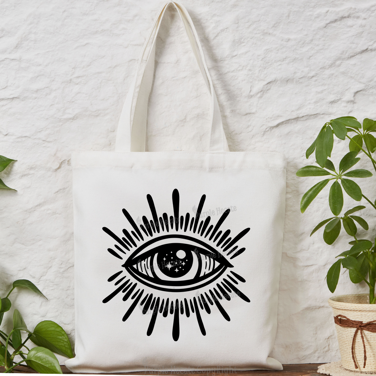 Purplehecate Evil Eye Tote Bag