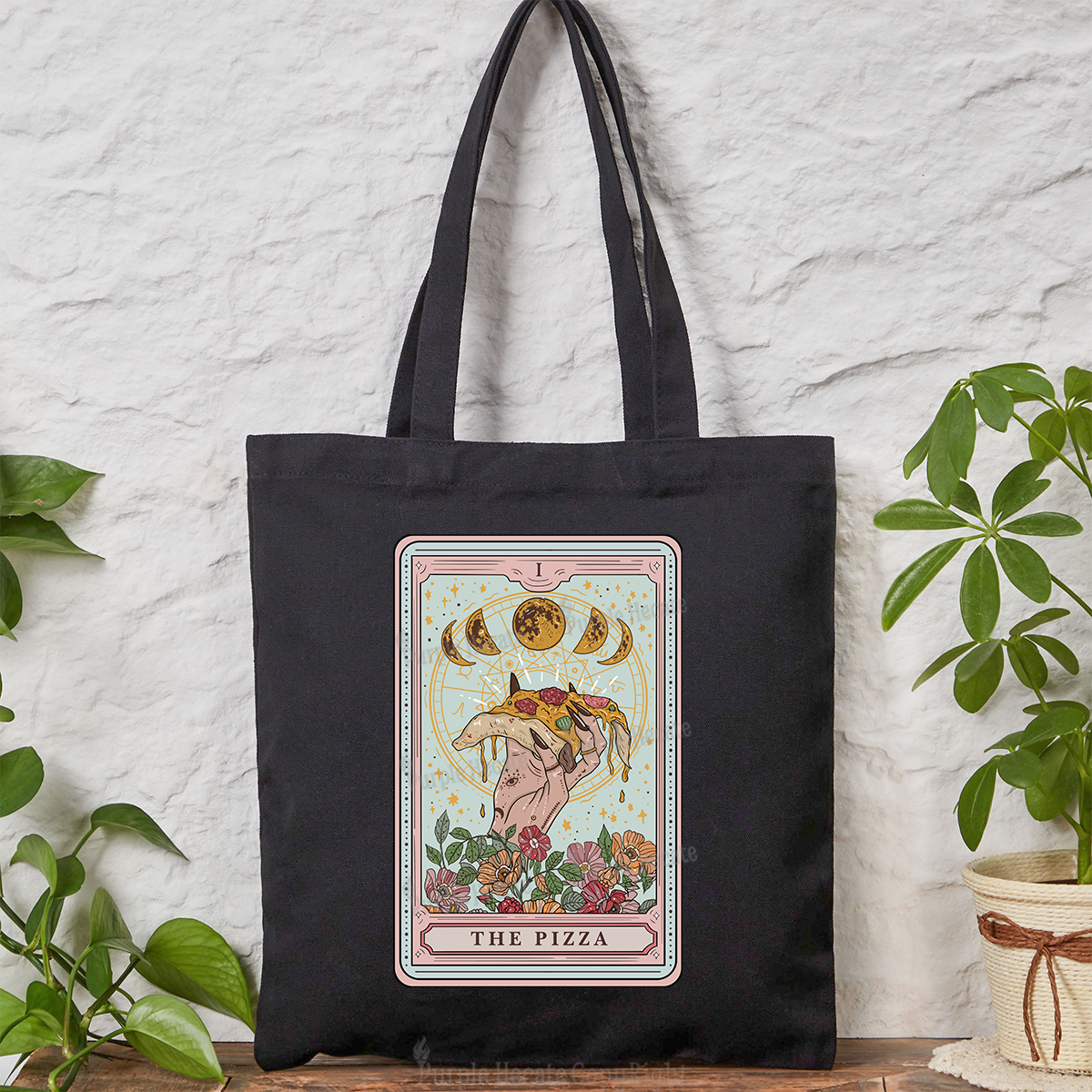 Purplehecate The Pizza Tote Bag