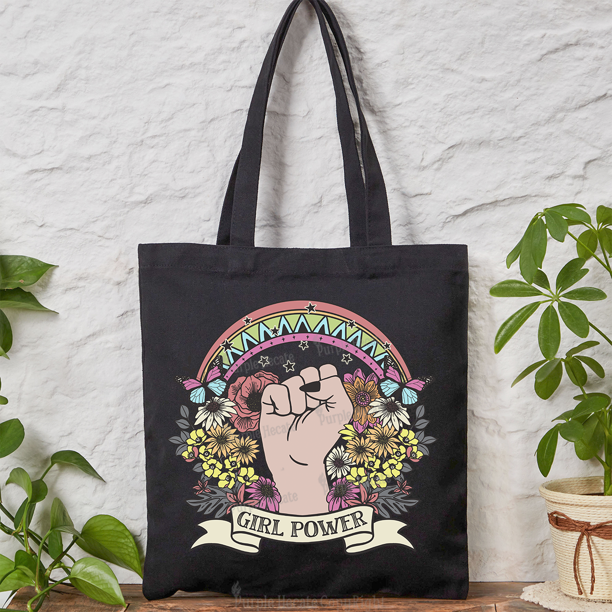 Purplehecate Girl Power Tote Bag