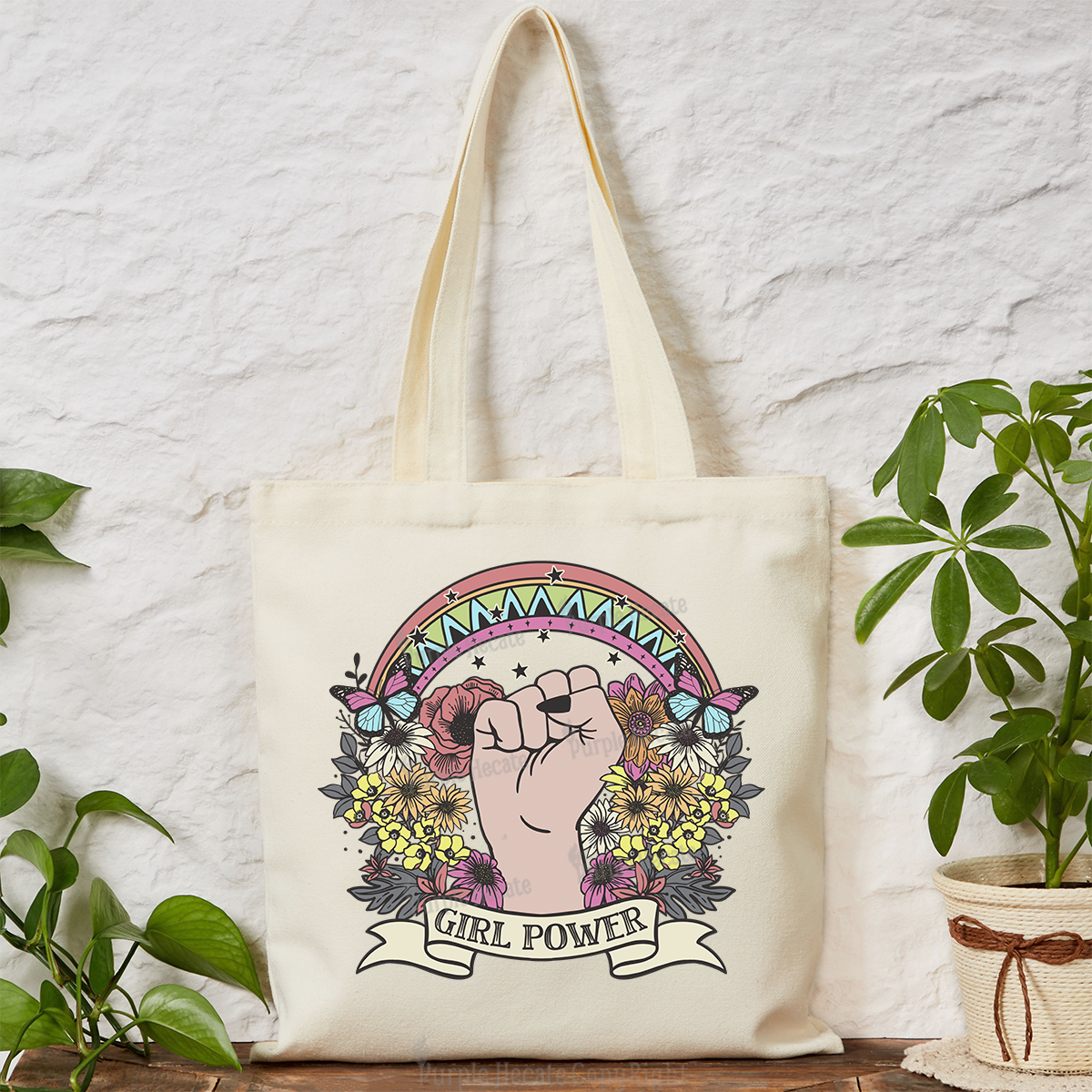 Purplehecate Girl Power Tote Bag