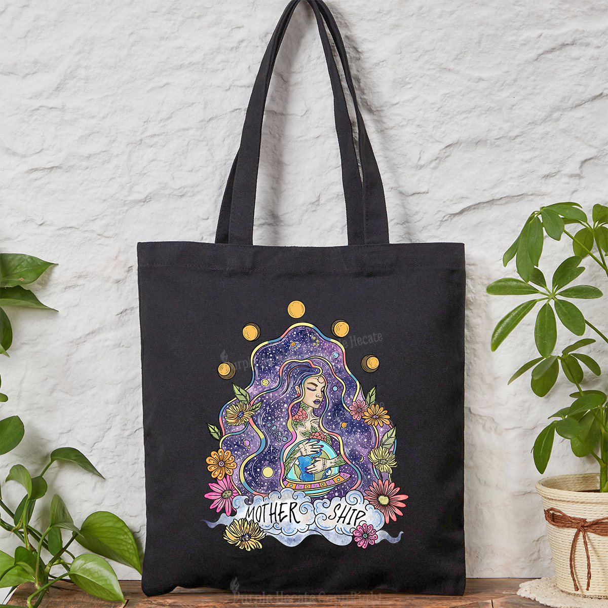 Purplehecate Mother Ship Tote Bag