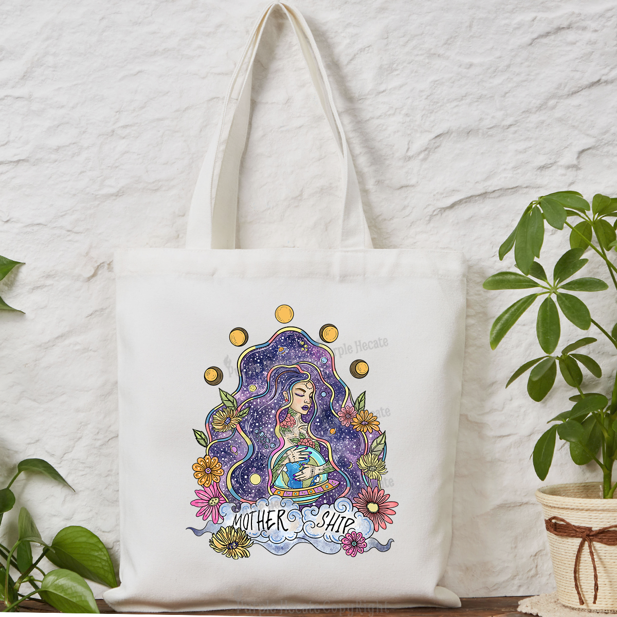Purplehecate Mother Ship Tote Bag