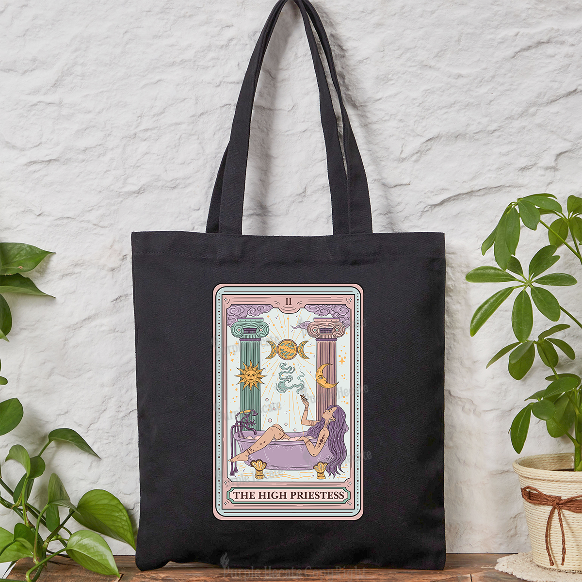 Purplehecate The High Priestess Tote Bag