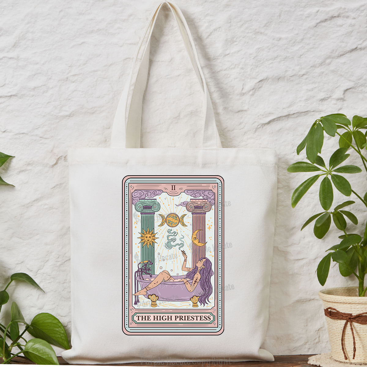 Purplehecate The High Priestess Tote Bag