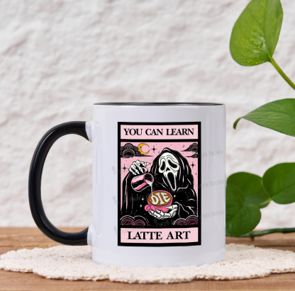 Purplehecate The You Can Learn Latte Art Oracle Card Mug