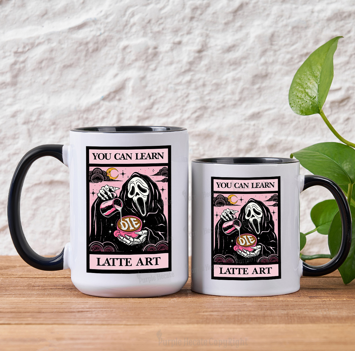 Purplehecate The You Can Learn Latte Art Oracle Card Mug