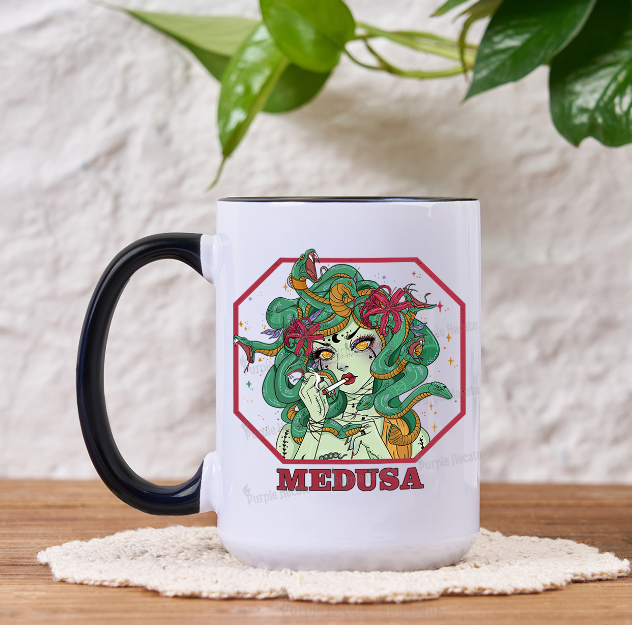 Purplehecate The Greek Goddess Medusa Mug