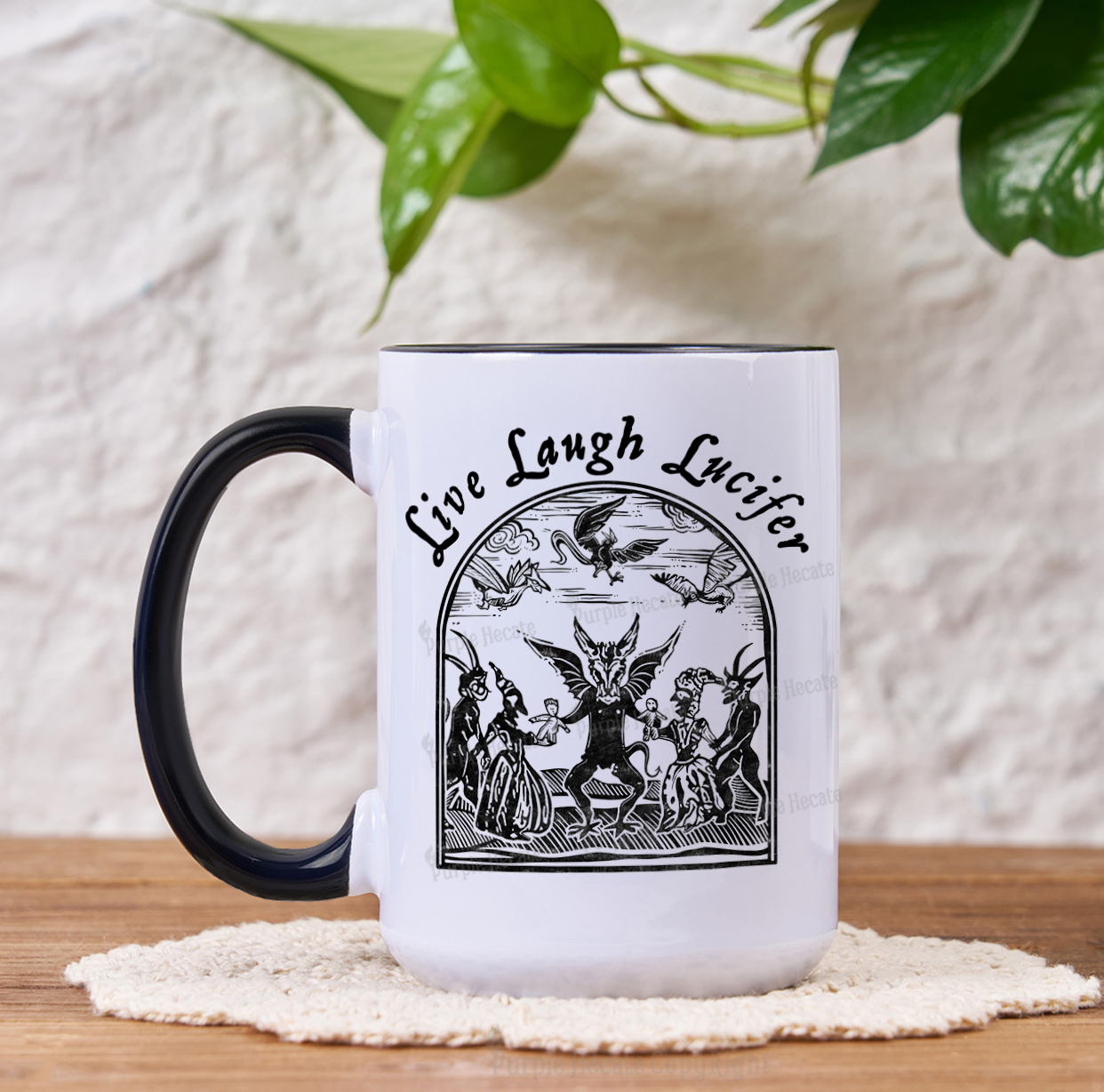 Purplehecate Live Laugh Lucifer Mug