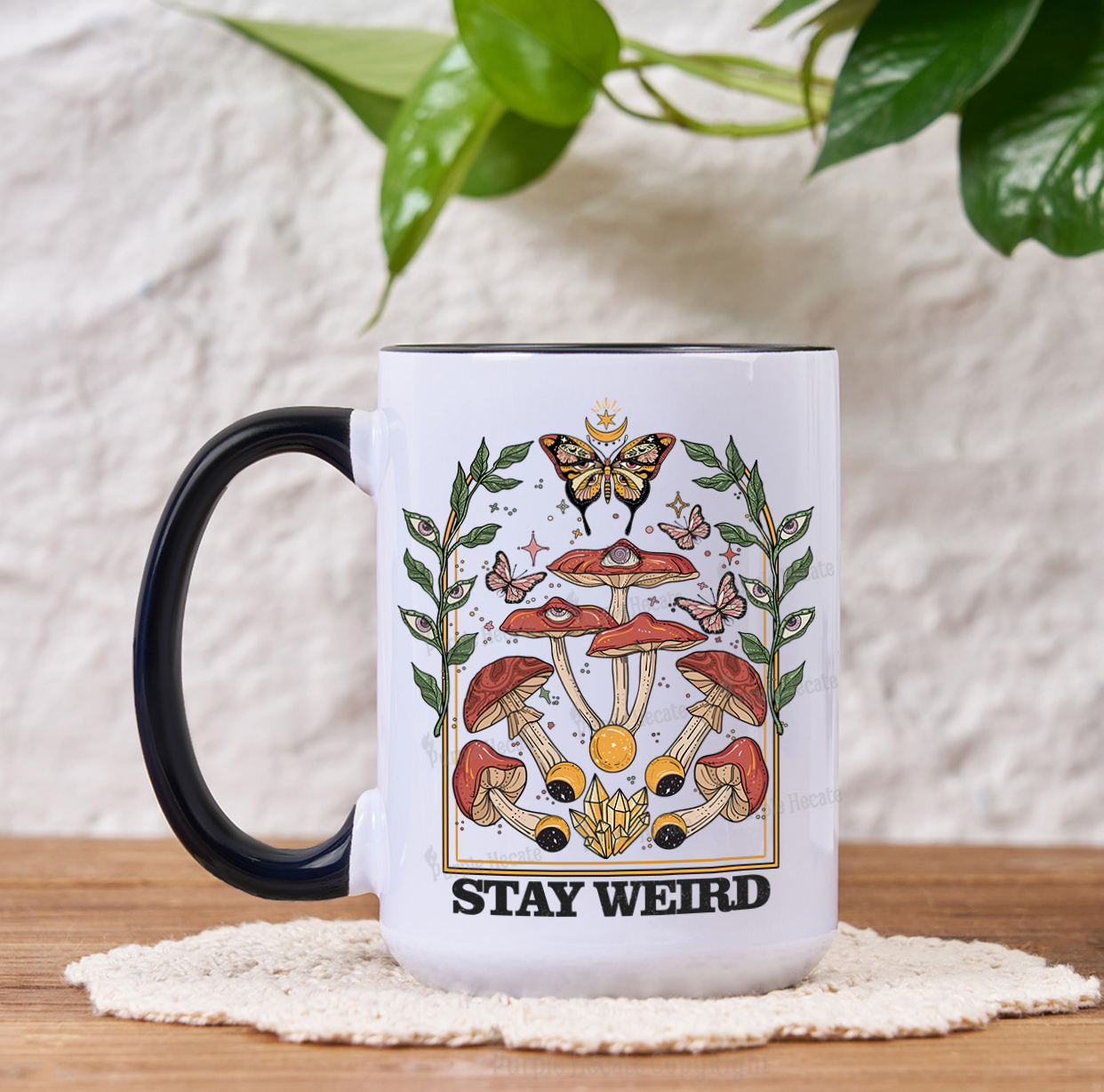 Purplehecate Stay Weird Mug
