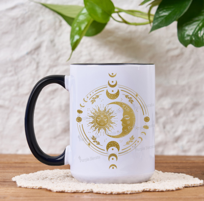 Purplehecate Celestial Sun and Moon Mug
