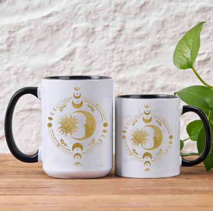Purplehecate Celestial Sun and Moon Mug