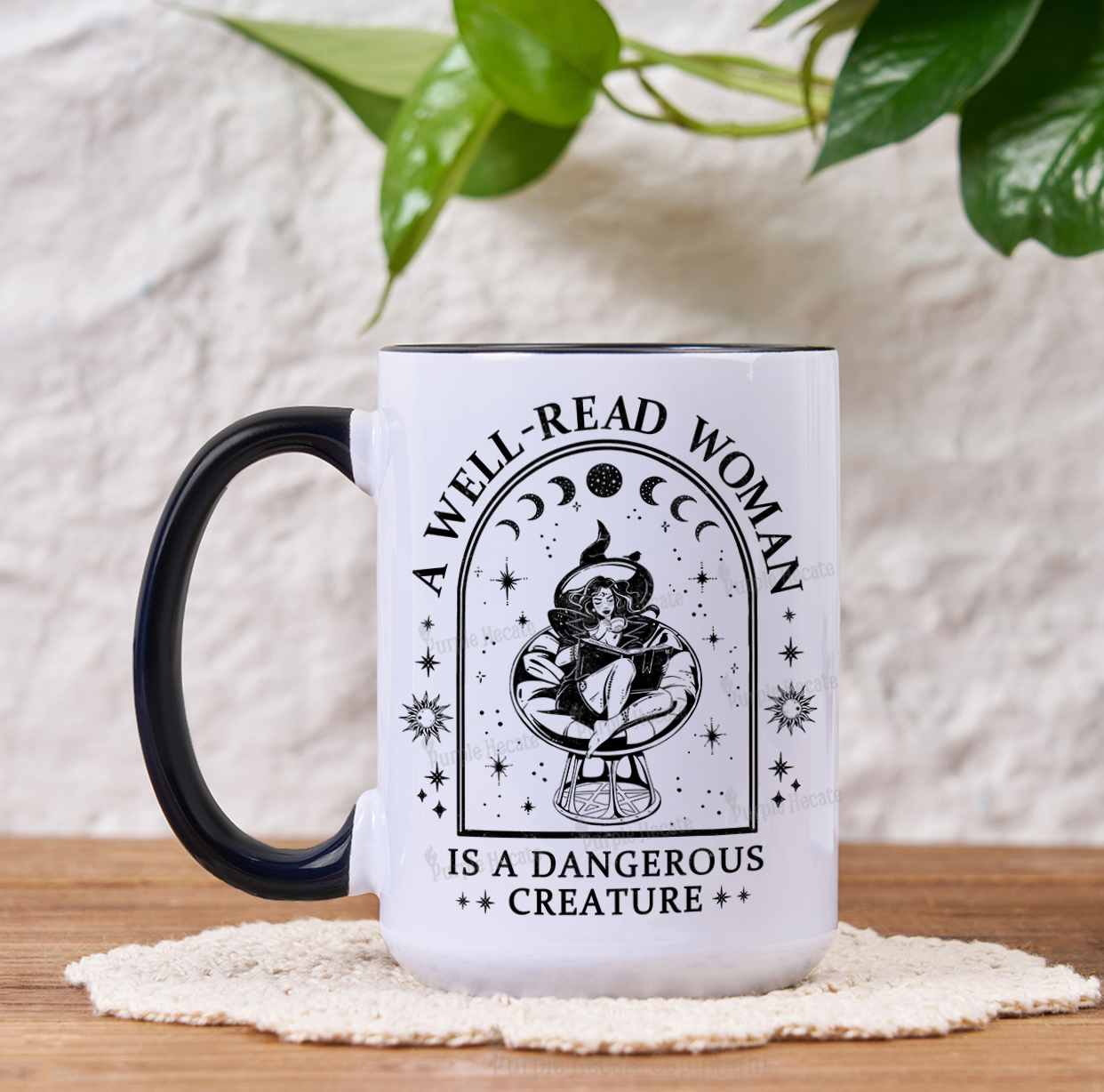 Purplehecate A Well Read Woman Bookish Mug