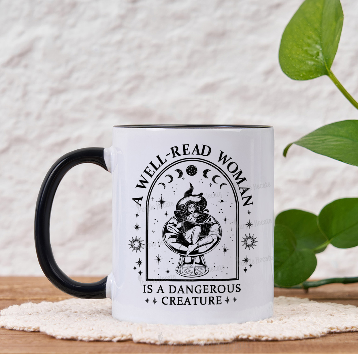 Purplehecate A Well Read Woman Bookish Mug