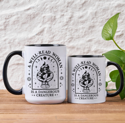 Purplehecate A Well Read Woman Bookish Mug