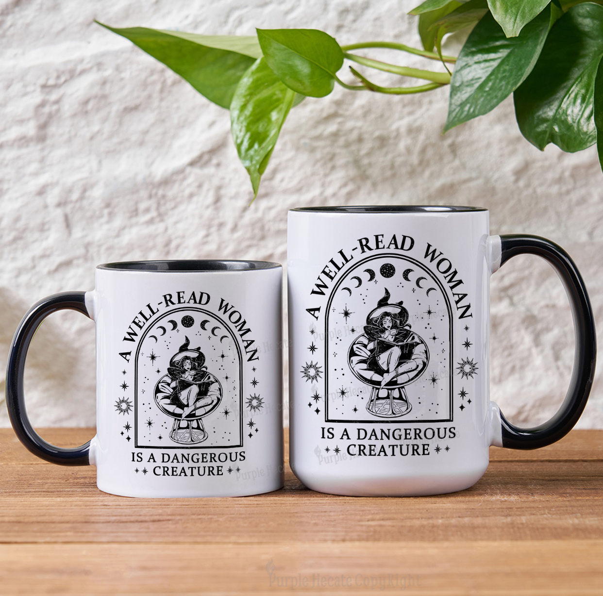 Purplehecate A Well Read Woman Bookish Mug