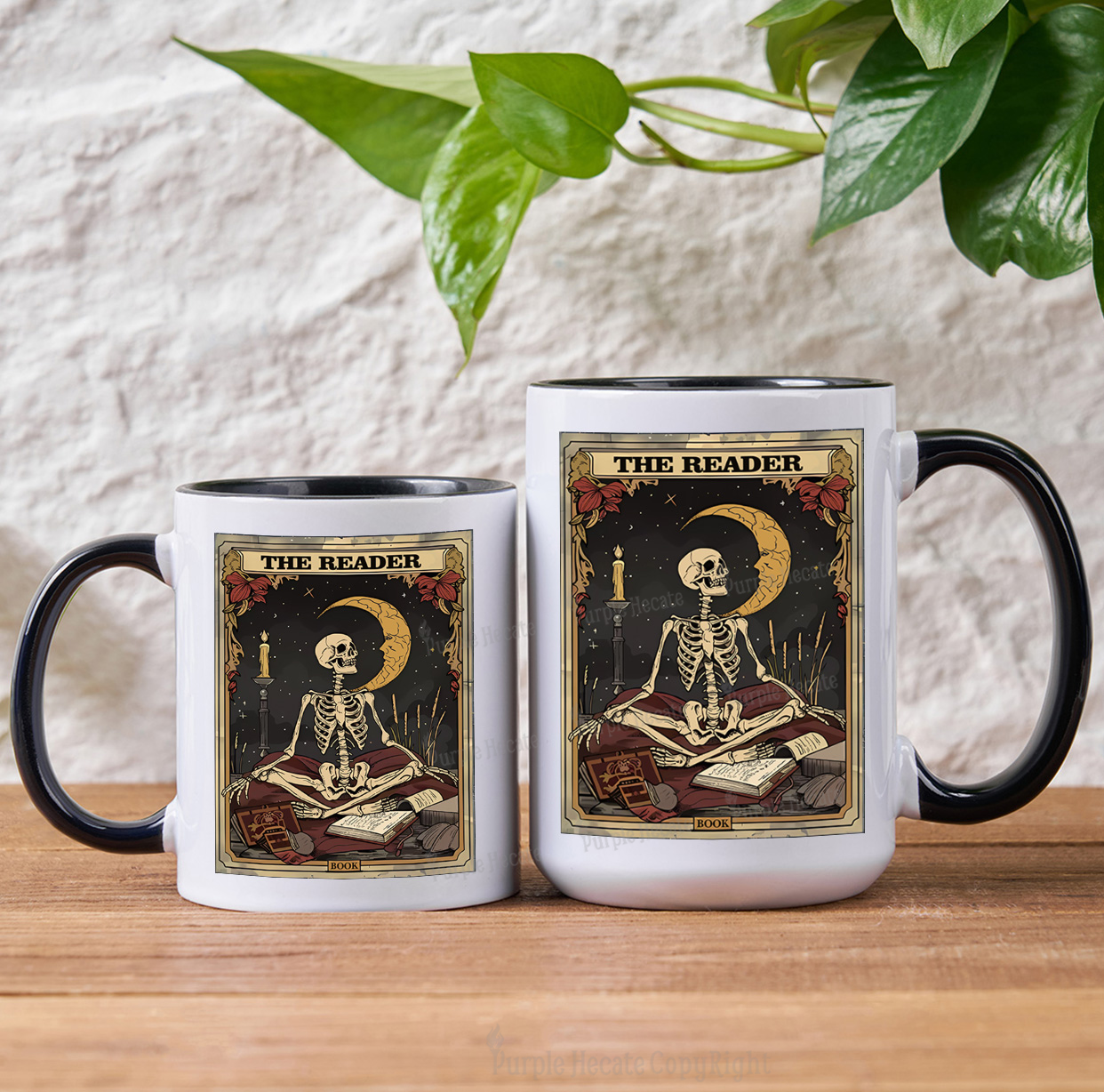 Purplehecate The Reader Tarot Card Mug