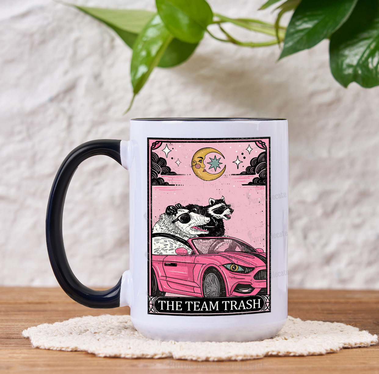 Purplehecate The Team Trash Tarot Card Mug