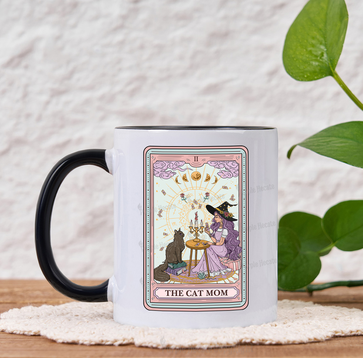 Purplehecate The Cat Witch Mom Tarot Mug