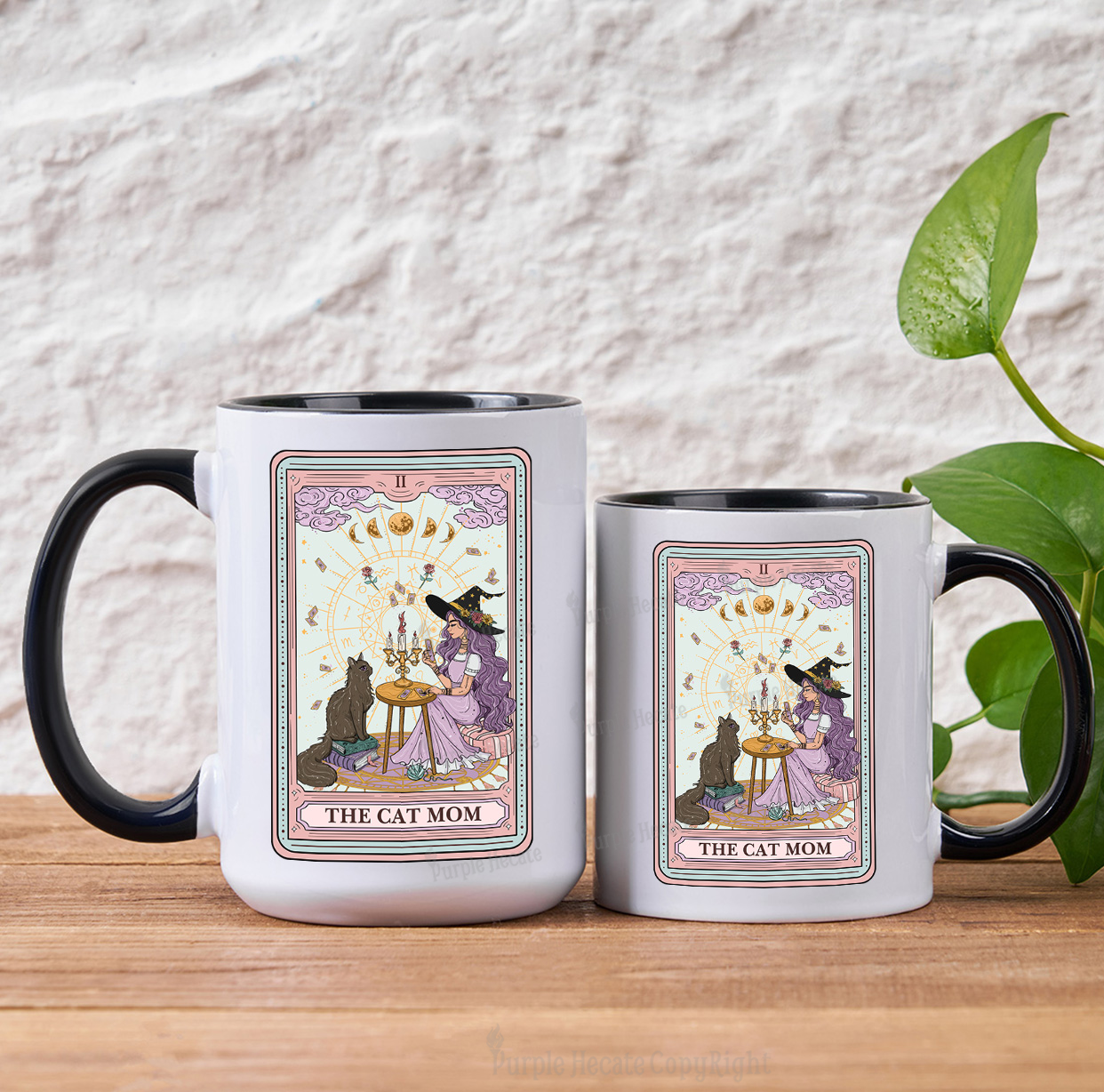 Purplehecate The Cat Witch Mom Tarot Mug