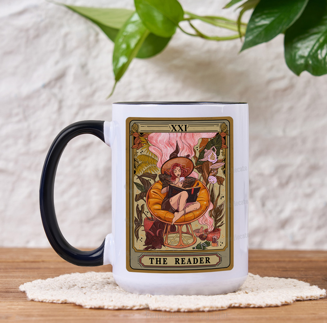 Purplehecate The Reader Tarot Card Mug