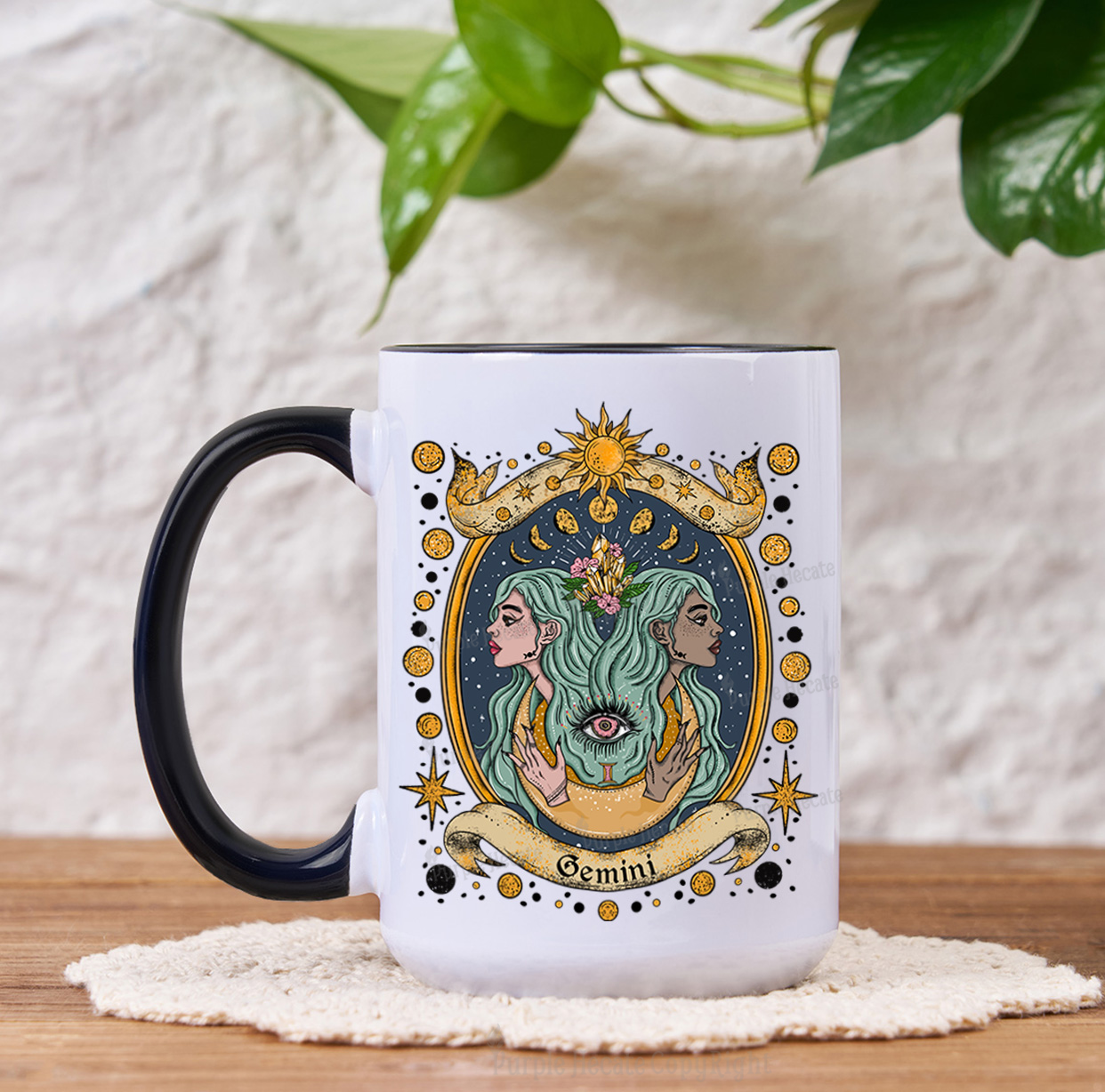 Purplehecate Celestial Gemini Zodiac Mug